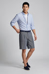 Herringbone Double-pleat bermuda - MONTEZEMOLO