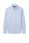 Button-down seersucker cotton striped shirt - MONTEZEMOLO