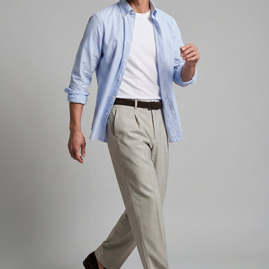 Button-down seersucker cotton striped shirt - MONTEZEMOLO