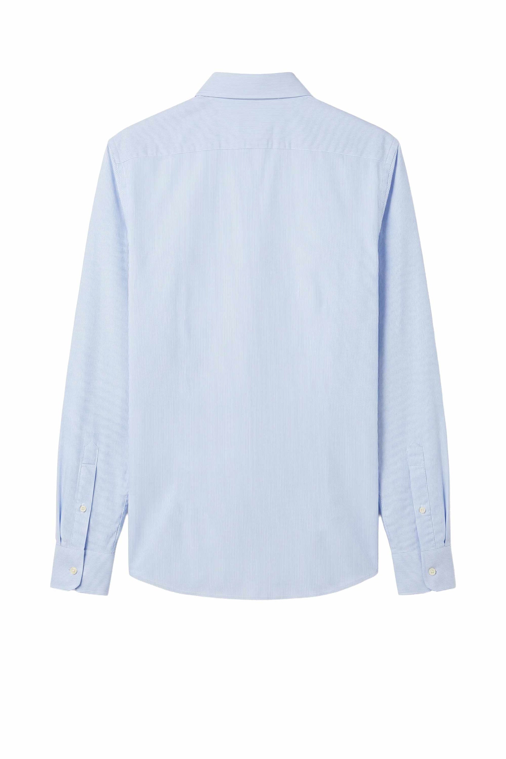 Button-down seersucker cotton striped shirt - MONTEZEMOLO
