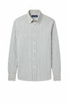 Button-down seersucker cotton striped shirt - MONTEZEMOLO