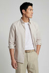 Button-down seersucker cotton striped shirt - MONTEZEMOLO