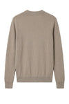 Rice-stitch cotton crew neck sweater - MONTEZEMOLO
