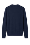 Rice-stitch cotton crew neck sweater - MONTEZEMOLO