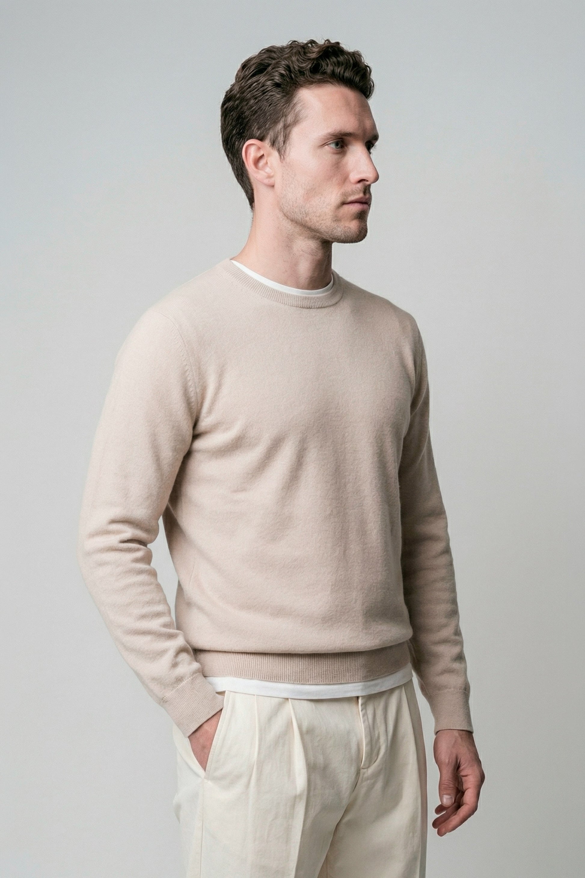 Pure cotton crewneck sweater - MONTEZEMOLO