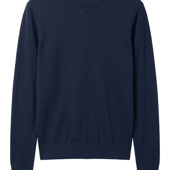Cotton crew neck sweatshirt-knit sweater - MONTEZEMOLO