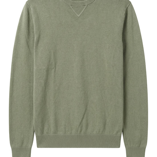 Cotton crew neck sweatshirt-knit sweater - MONTEZEMOLO