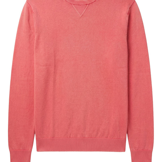 Cotton crew neck sweatshirt-knit sweater - MONTEZEMOLO