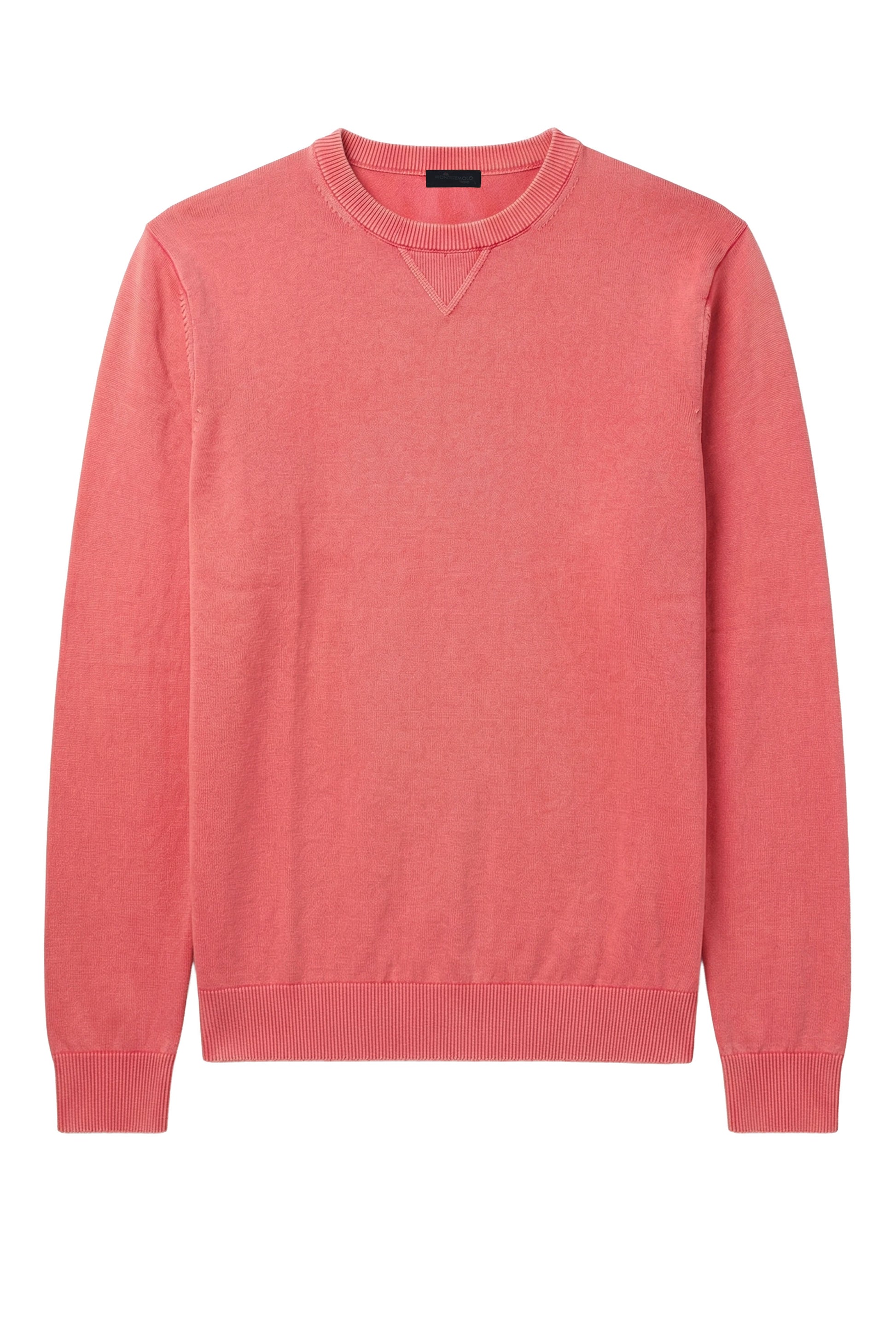 Cotton crew neck sweatshirt-knit sweater - MONTEZEMOLO