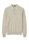 Long-sleeve honeycomb knit polo - MONTEZEMOLO