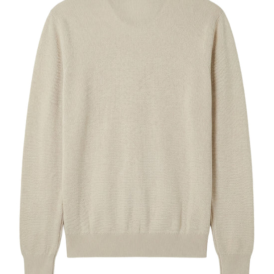 Long-sleeve honeycomb knit polo - MONTEZEMOLO