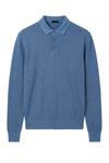 Long-sleeve honeycomb knit polo - MONTEZEMOLO