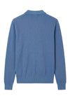 Long-sleeve honeycomb knit polo - MONTEZEMOLO