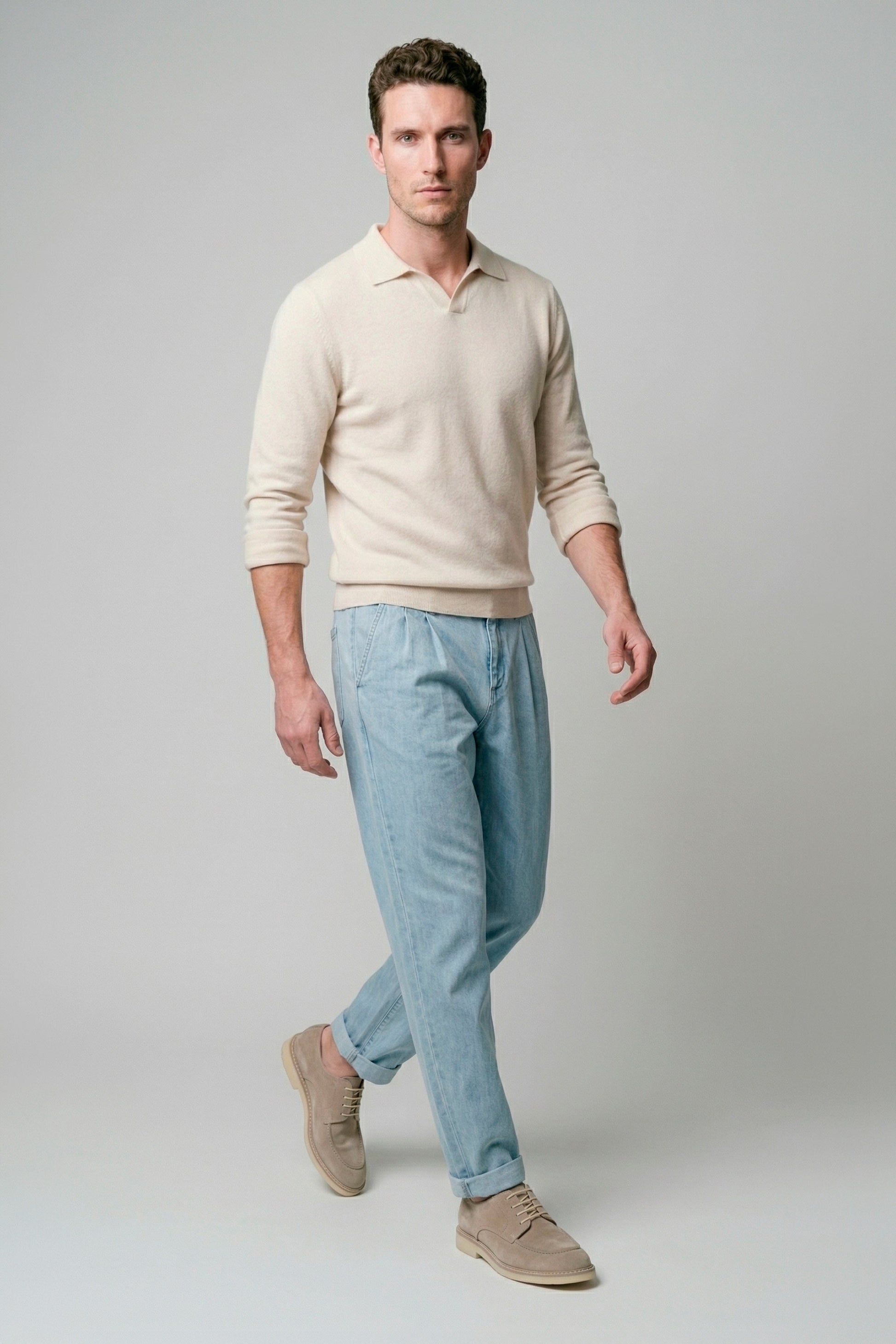 Cotton Referee-style polo - MONTEZEMOLO