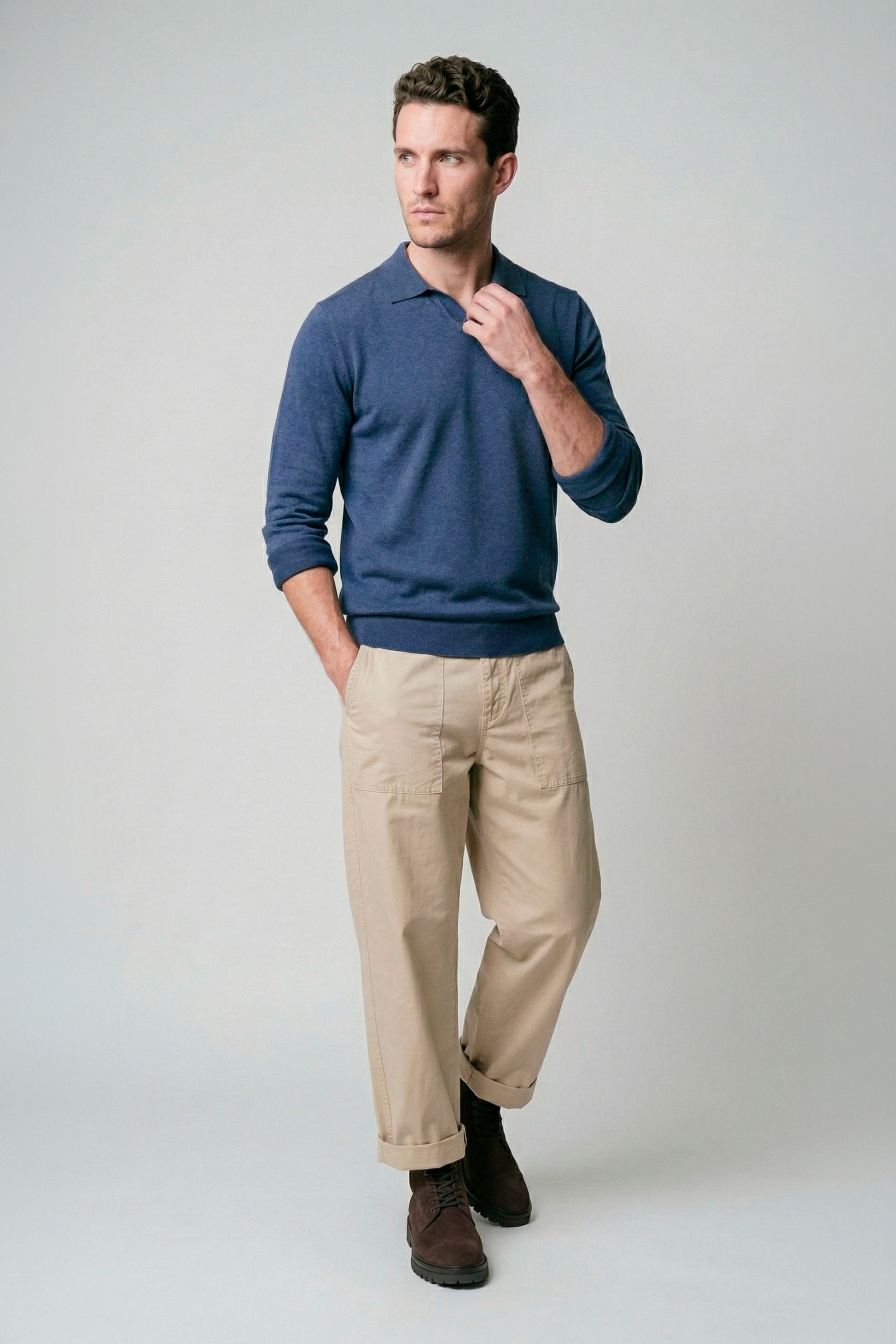 Cotton Referee-style polo - MONTEZEMOLO