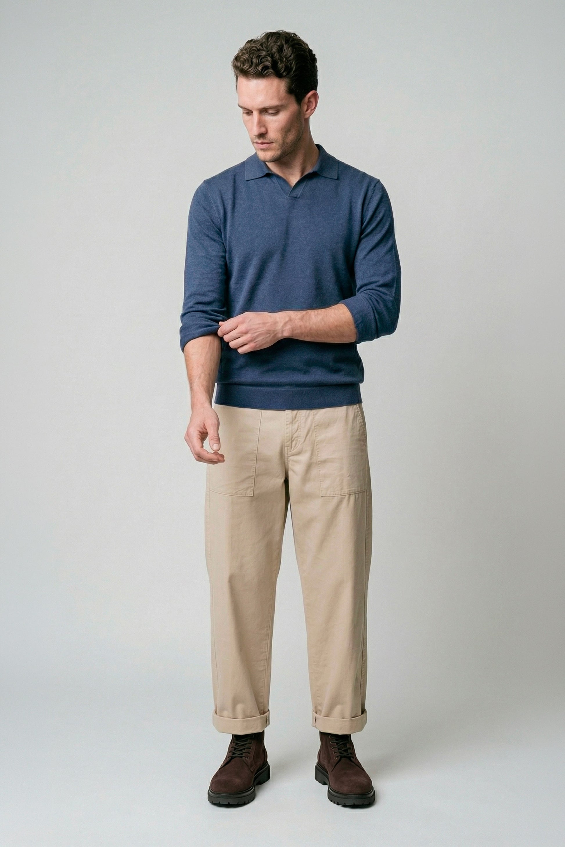 Cotton Referee-style polo - MONTEZEMOLO