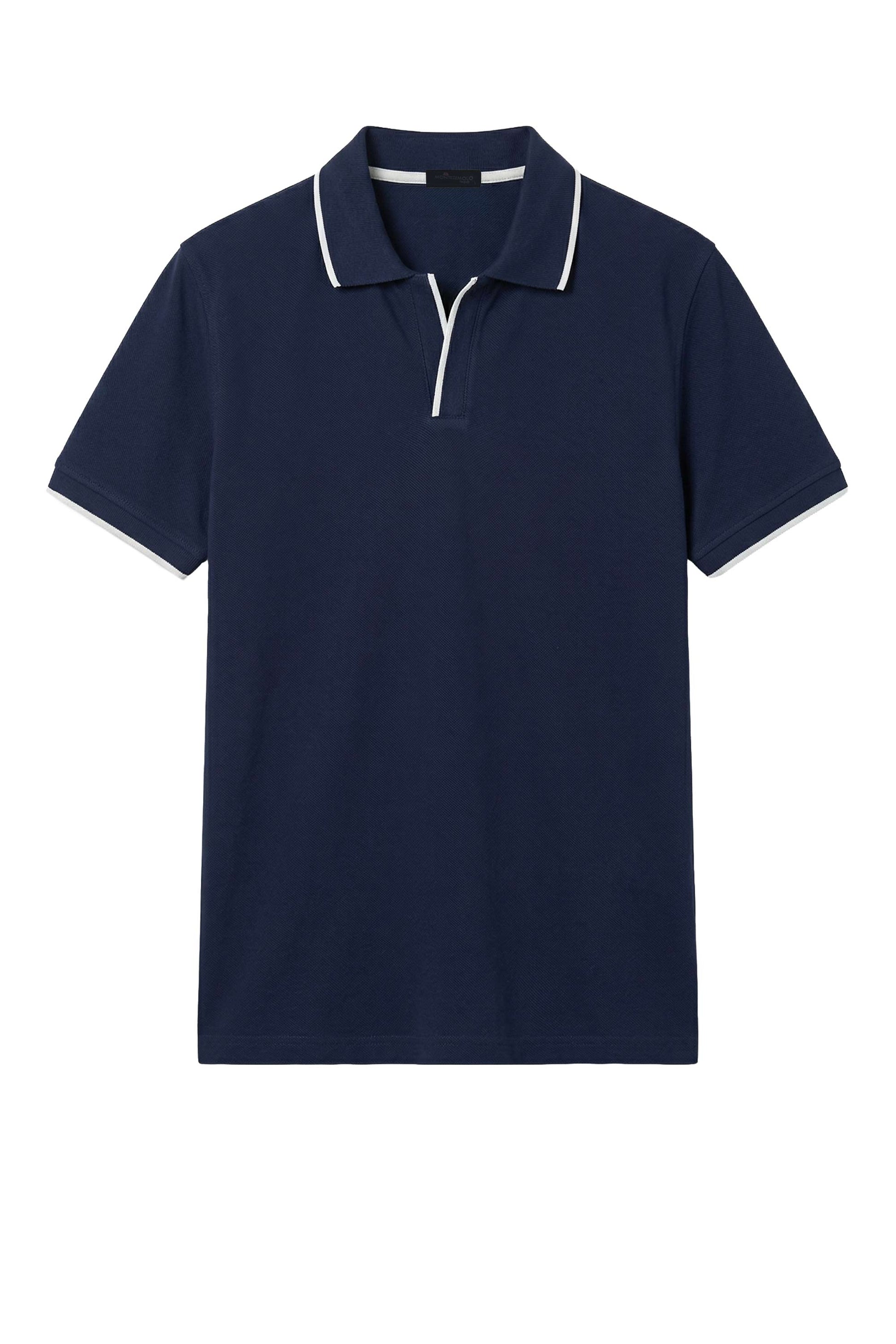 Referee-style cotton polo - MONTEZEMOLO