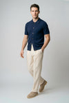 Bouclé cotton knit shirt - MONTEZEMOLO