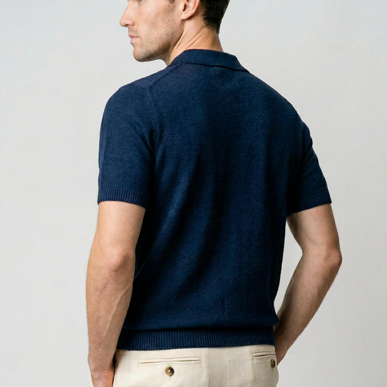 Bouclé cotton knit shirt - MONTEZEMOLO