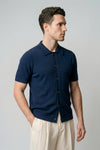 Bouclé cotton knit shirt - MONTEZEMOLO