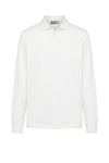 Long sleeve cotton and modal polo - MONTEZEMOLO