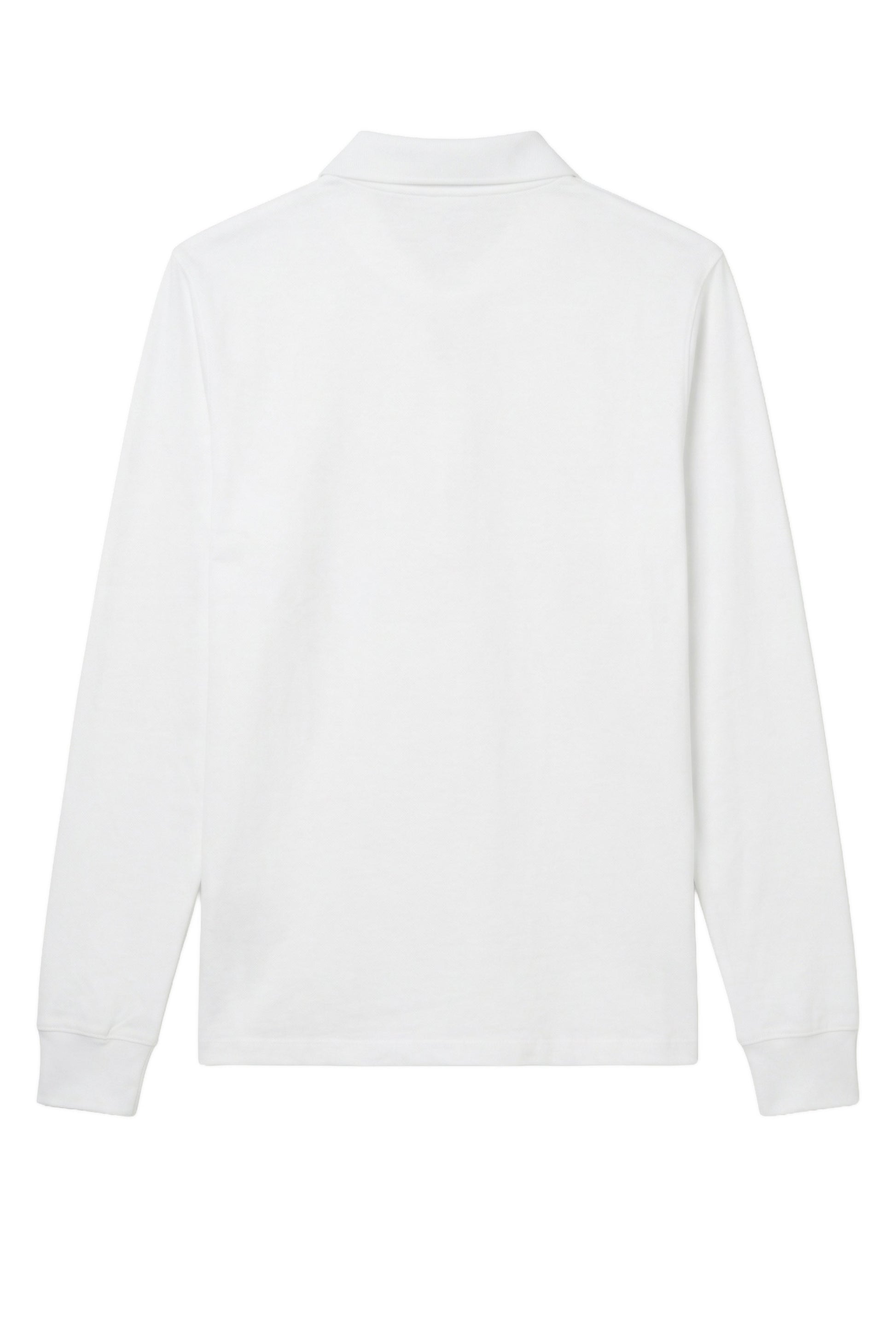Long sleeve cotton and modal polo - MONTEZEMOLO