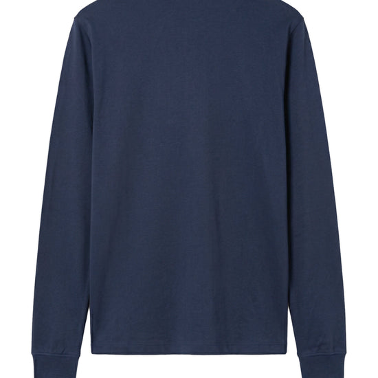 Long sleeve cotton and modal polo - MONTEZEMOLO
