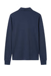 Long sleeve cotton and modal polo - MONTEZEMOLO