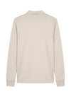Long sleeve cotton and modal polo - MONTEZEMOLO