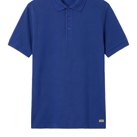 Short-sleeve stretch cotton polo - MONTEZEMOLO