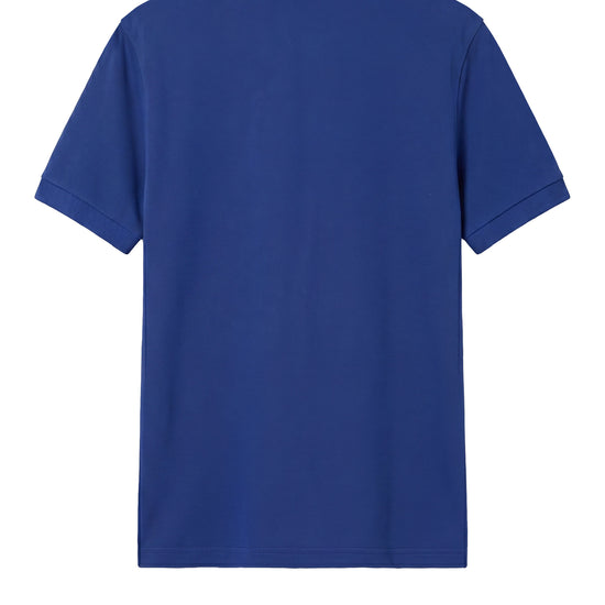 Short-sleeve stretch cotton polo - MONTEZEMOLO