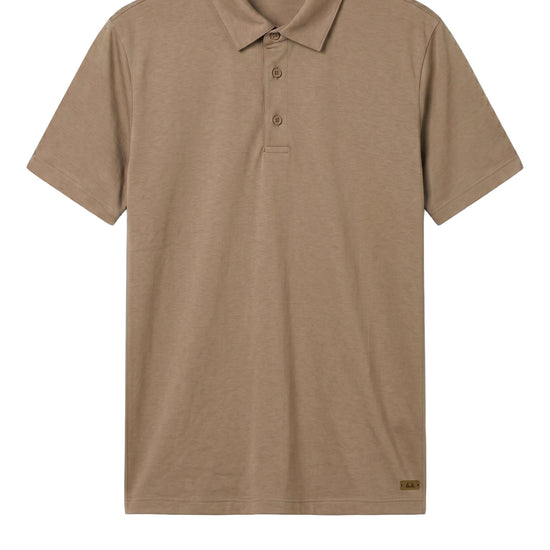 Short-sleeve stretch cotton polo - MONTEZEMOLO