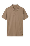 Short-sleeve stretch cotton polo - MONTEZEMOLO