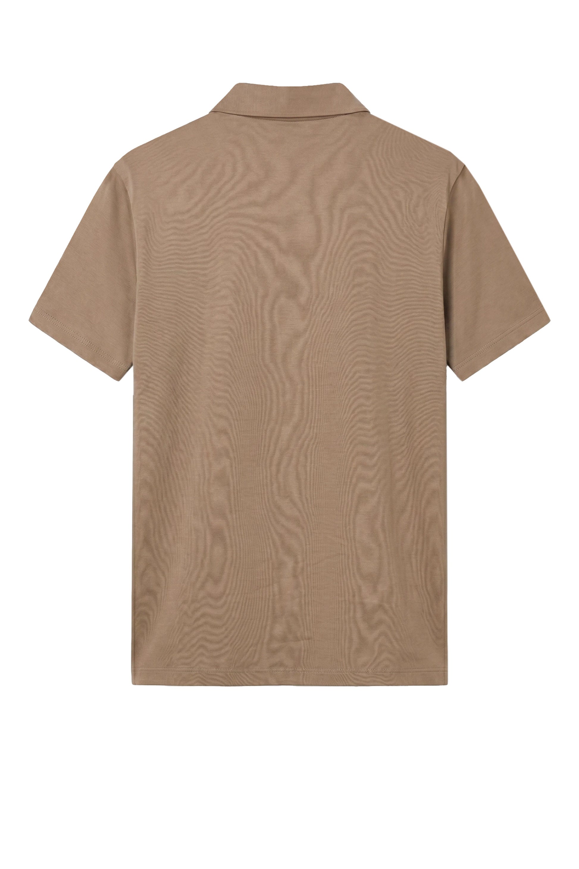 Short-sleeve stretch cotton polo - MONTEZEMOLO