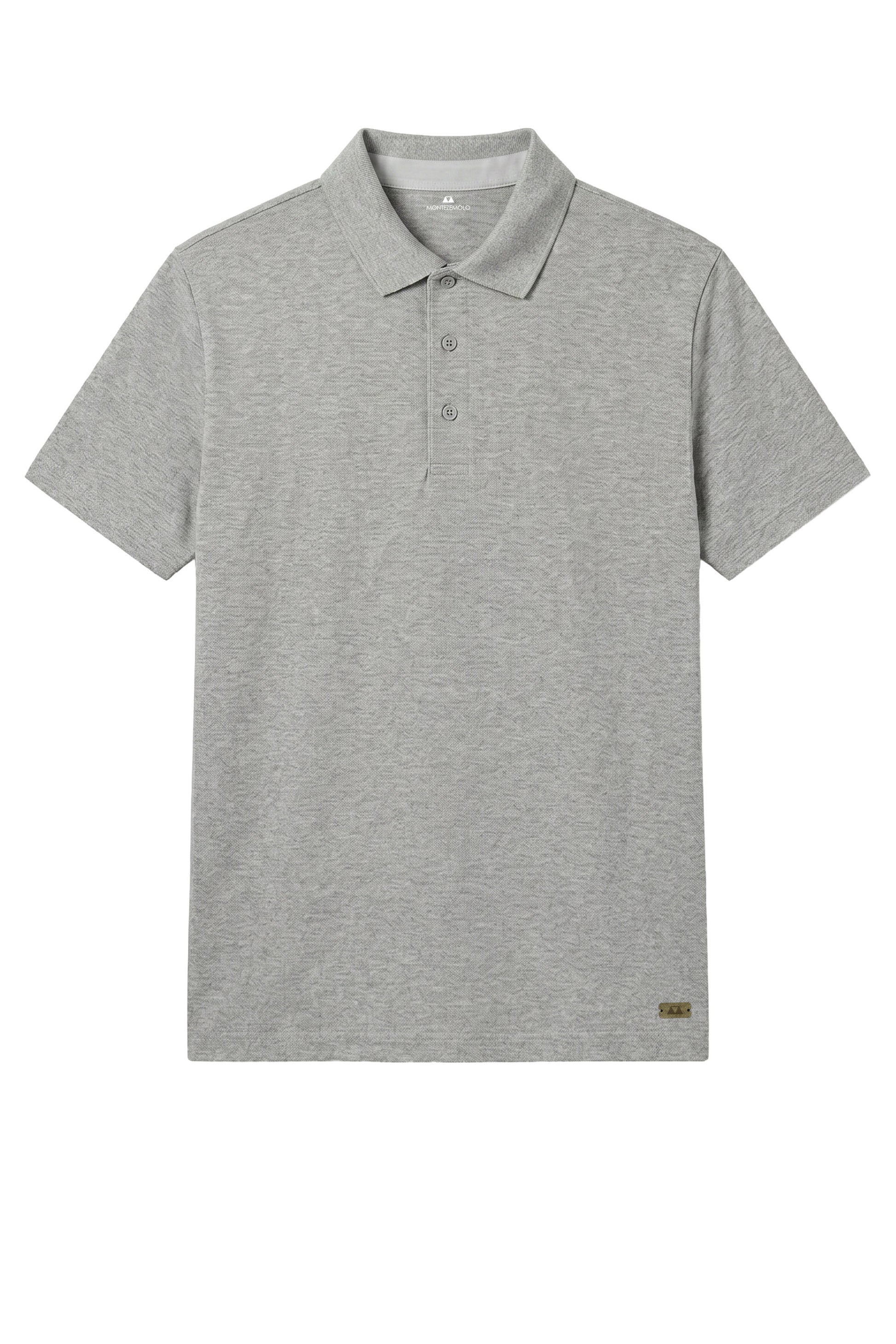 Short-sleeve stretch cotton polo - MONTEZEMOLO