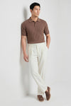 Textured knit crepé cotton polo - MONTEZEMOLO