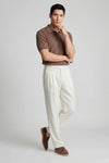 Textured knit crepé cotton polo - MONTEZEMOLO