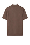 Textured knit crepé cotton polo - MONTEZEMOLO