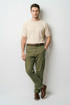 Raglan knit T-shirt in crepe cotton - MONTEZEMOLO