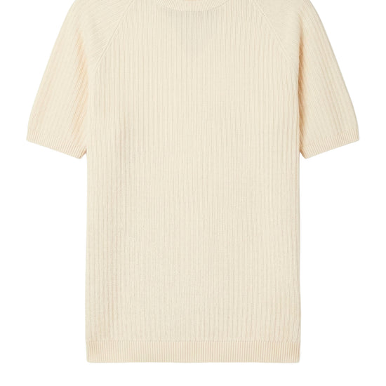Raglan knit T-shirt in crepe cotton - MONTEZEMOLO