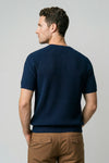 Raglan knit T-shirt in crepe cotton - MONTEZEMOLO