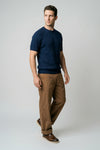 Raglan knit T-shirt in crepe cotton - MONTEZEMOLO