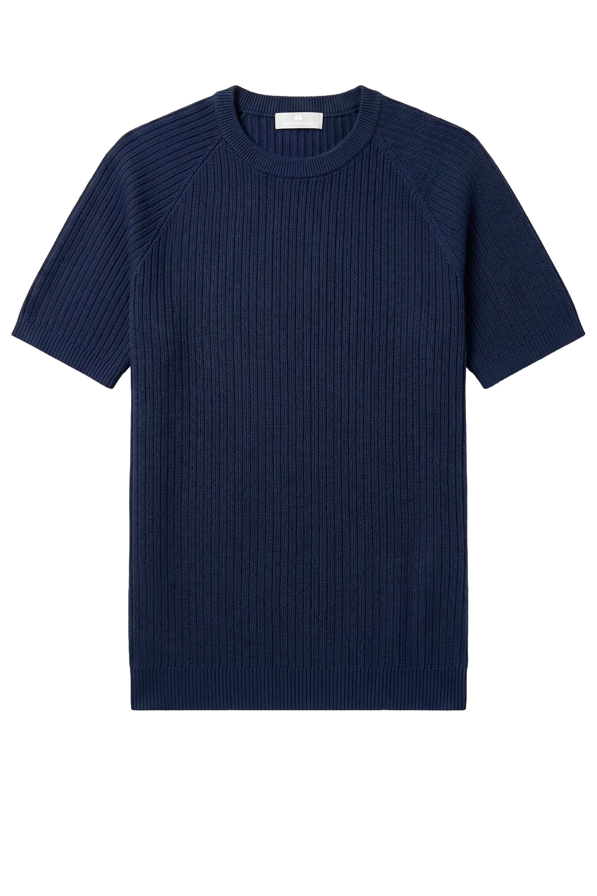 Raglan knit T-shirt in crepe cotton - MONTEZEMOLO