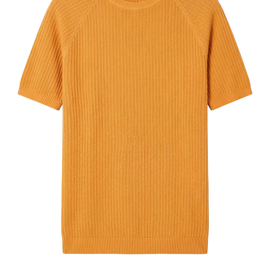 Raglan knit T-shirt in crepe cotton - MONTEZEMOLO