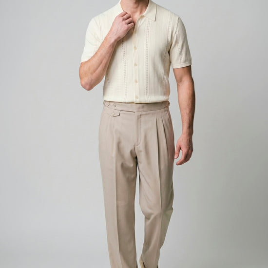 Textured-Knit t-shirt in crepe cotton - MONTEZEMOLO