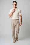 Textured-Knit t-shirt in crepe cotton - MONTEZEMOLO