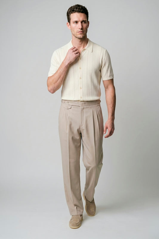 Textured-Knit t-shirt in crepe cotton - MONTEZEMOLO