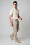 Textured-Knit t-shirt in crepe cotton - MONTEZEMOLO