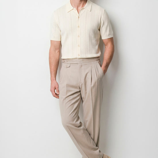 Textured-Knit t-shirt in crepe cotton - MONTEZEMOLO