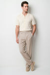 Textured-Knit t-shirt in crepe cotton - MONTEZEMOLO
